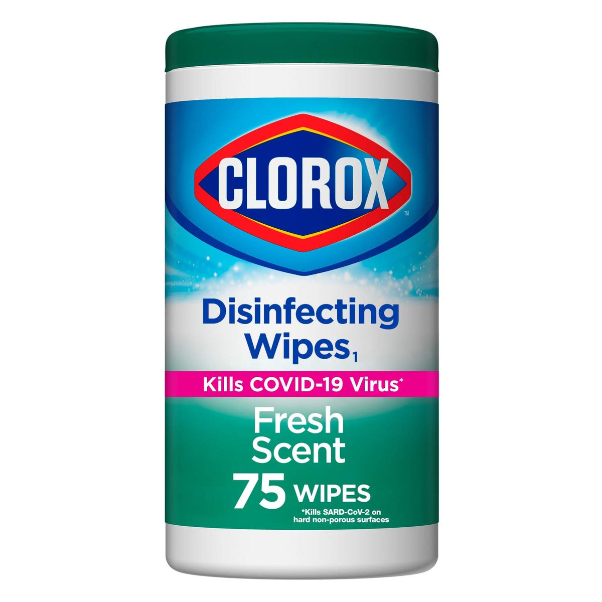 Clorox, Bleach Free Wipes, Fresh, 75 Count