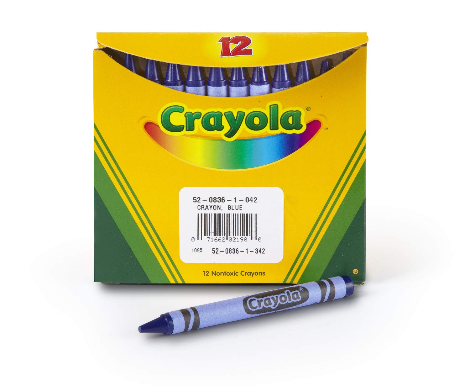 Crayola Crayons, Blue, Single Color Crayon Refill, 12 Count Bulk Crayons, School Supplies