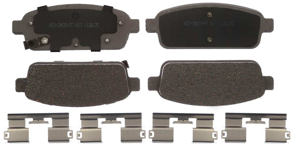 ACDelco Silver 14D1468CHF1 Ceramic Rear Disc Brake Pad Set