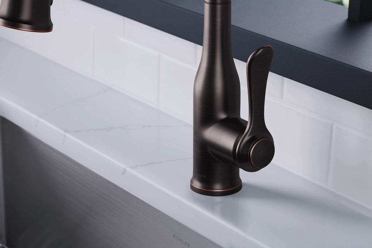 KOHLER K-R23863-SD-2BZ Motif Kitchen Faucet, Pull-Down Sprayer, Spot Resistant, Oil-Rubbed Bronze