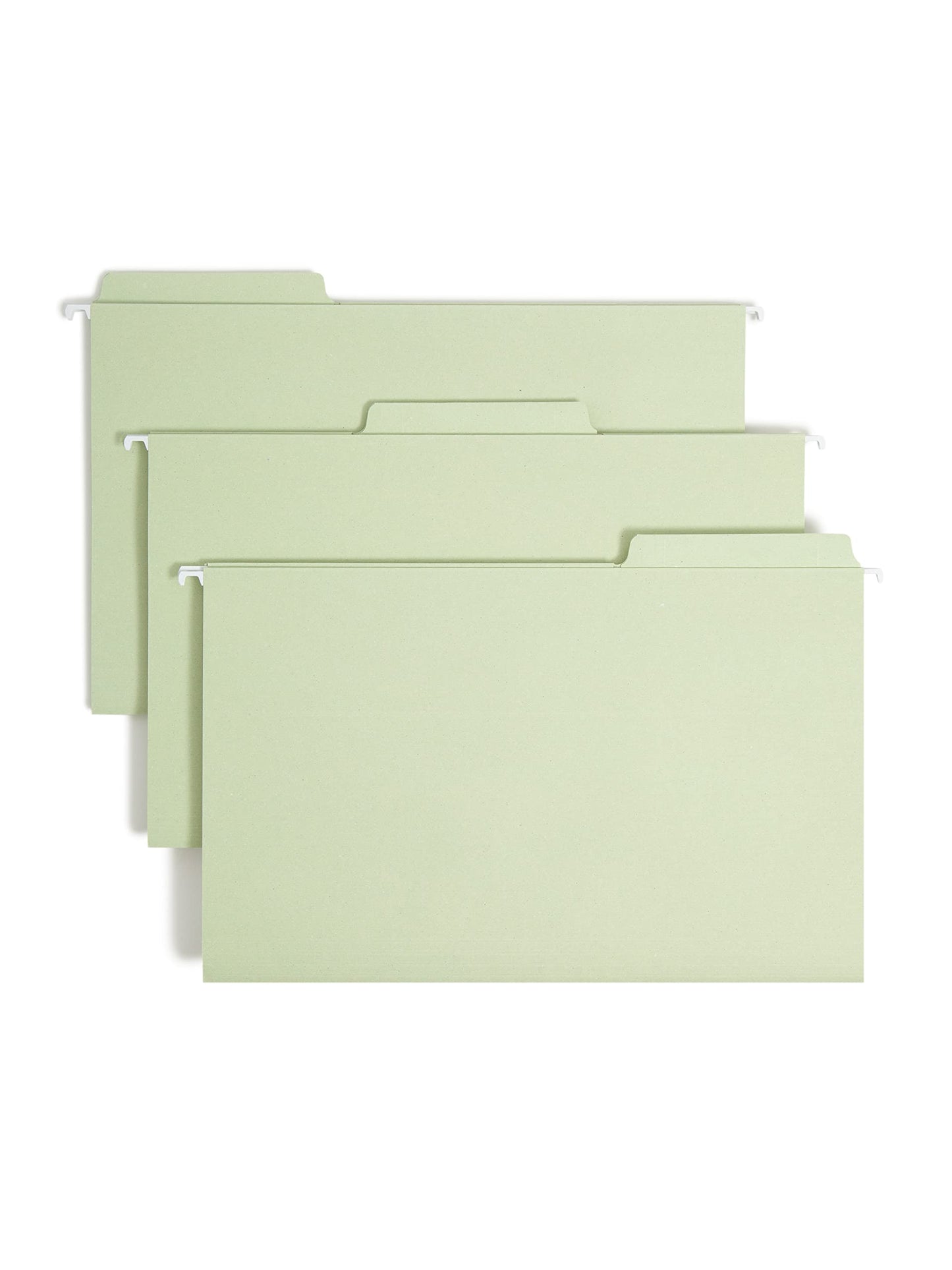 Smead FasTab Hanging File Folder, 1/3-Cut Built-in Tab, Legal Size, Moss, 20 per Box (64083)