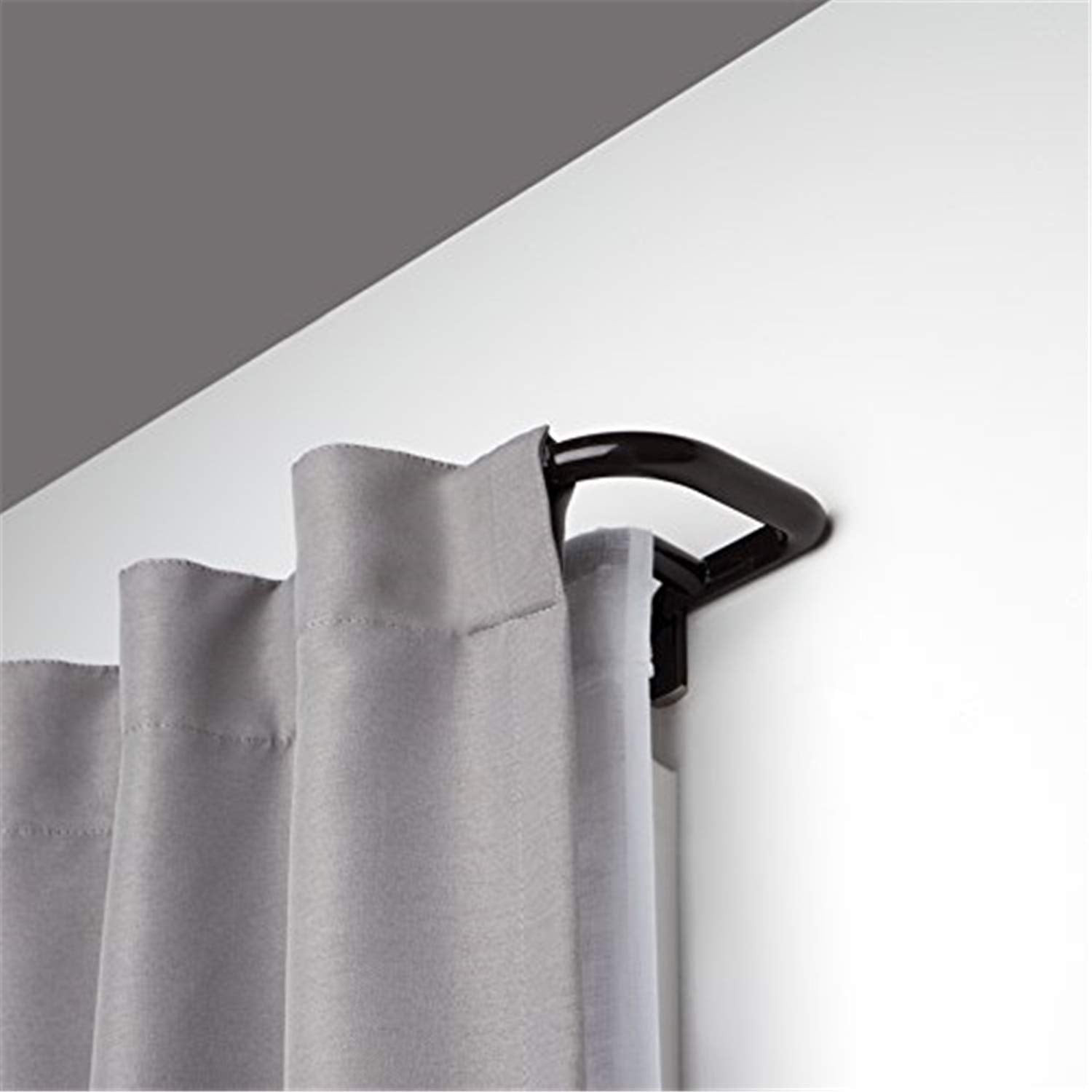 Umbra Twilight Double Black Out Window Curtain Rod – Wrap Around Adjustable, 28 to 48” (71-122cm), Dark Bronze