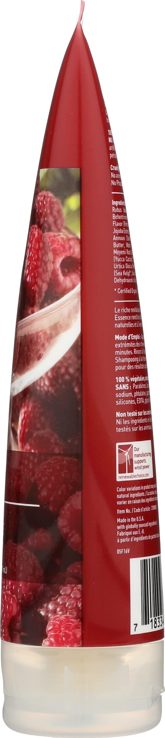 Desert Essence Organics Hair Conditioner for Shine Enhancing, Red Raspberry, 8 Oz