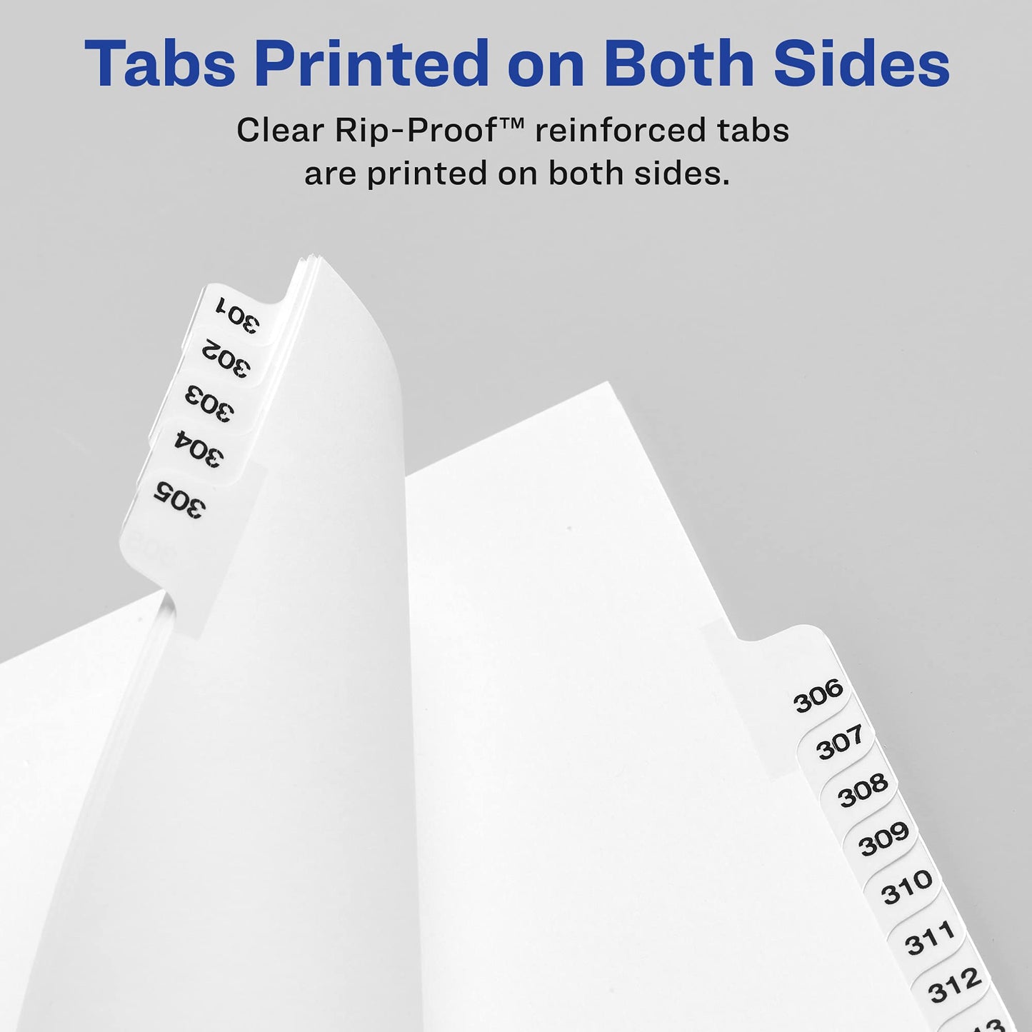 Avery 11941 Avery-Style Preprinted Legal Bottom Tab Divider, Exhibit B, Letter, White (Pack of 25)