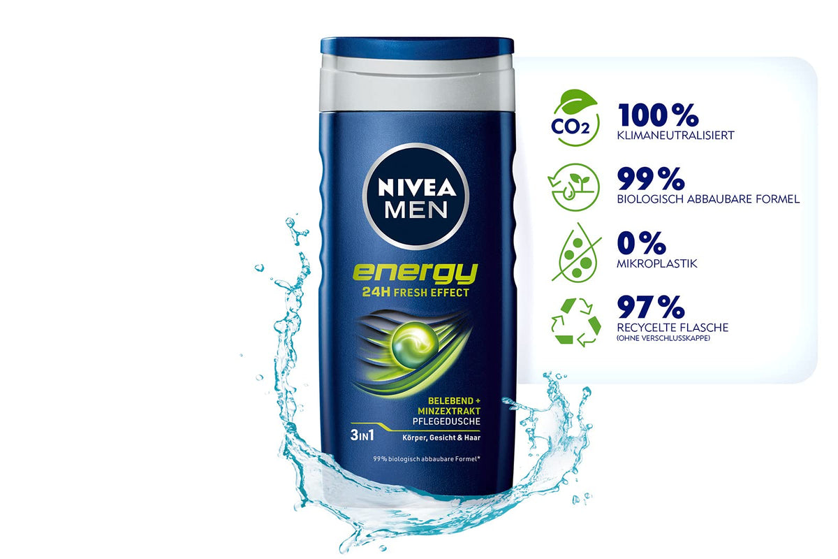 Nivea Men Energy Shower Gel, 250 ml