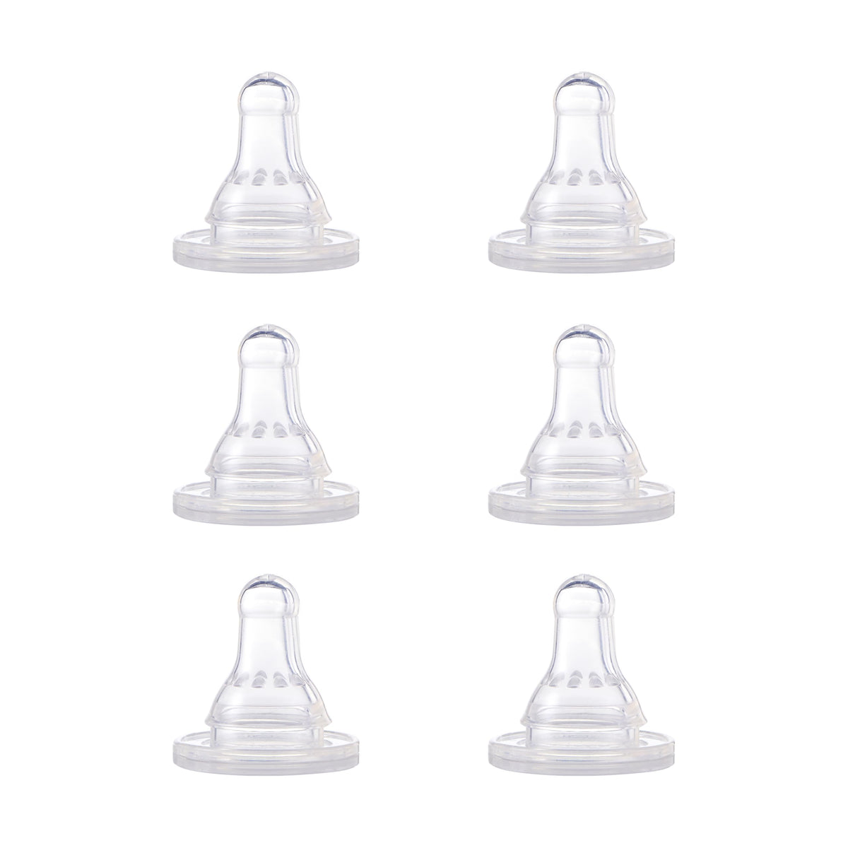 Gerber First Essential Silicone Nipples, Fast Flow, 6 Count (Pack of 1)