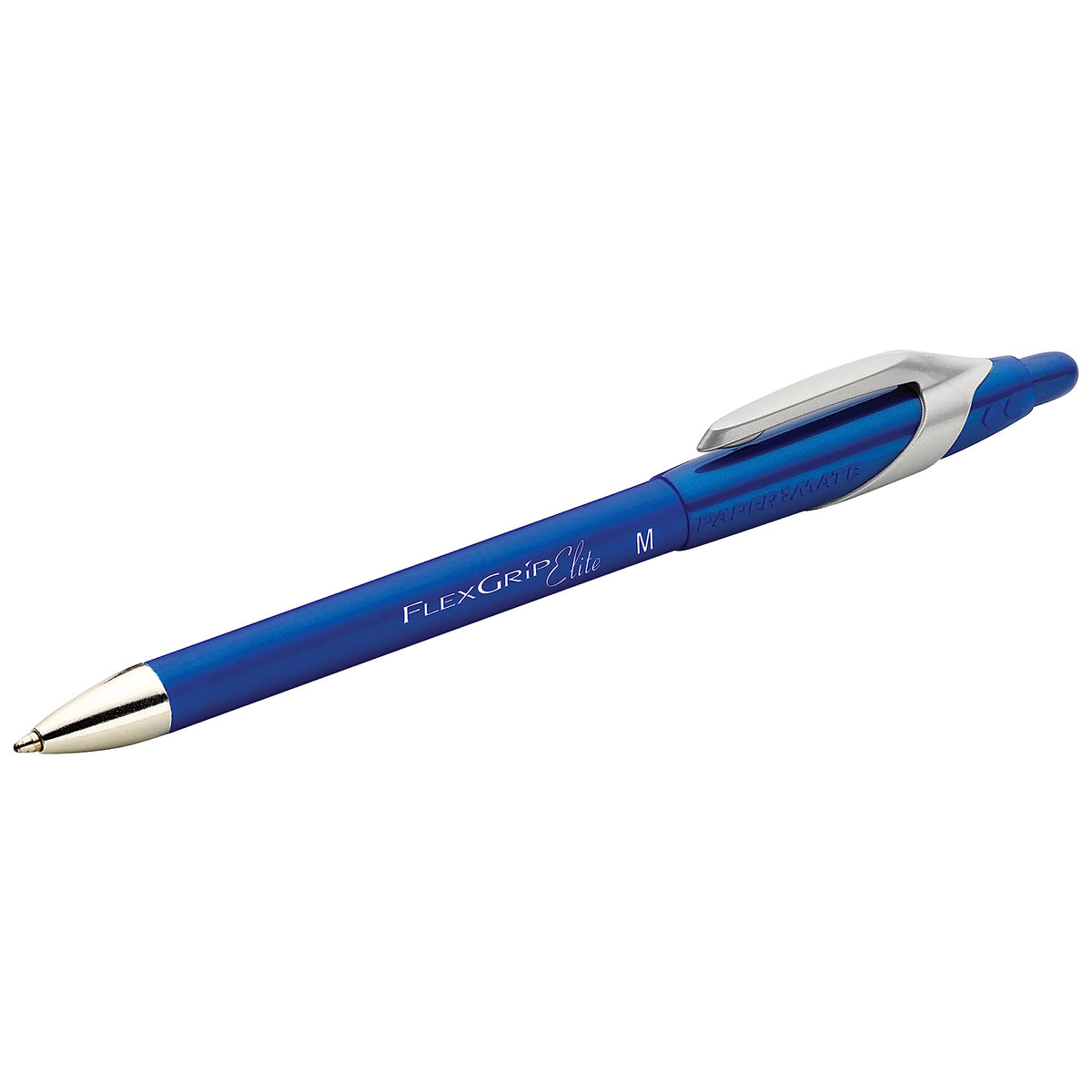Paper Mate 85581 FlexGrip Elite Retractable Ballpoint Pens, Medium Point, Blue, 12 Count