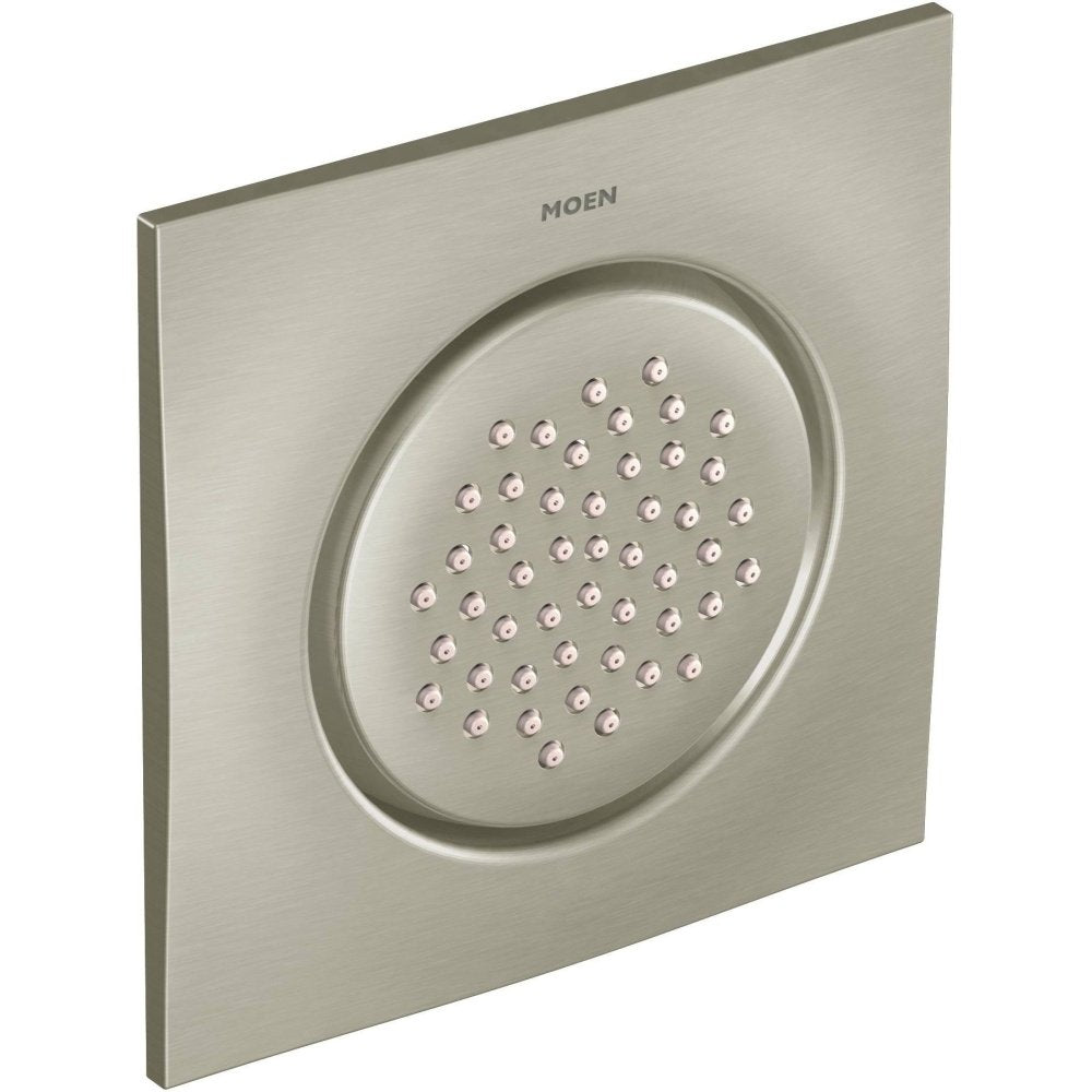 Moen TS1320BN Mosaic Square Single-Function Body Spray, Valve Required, Brushed Nickel