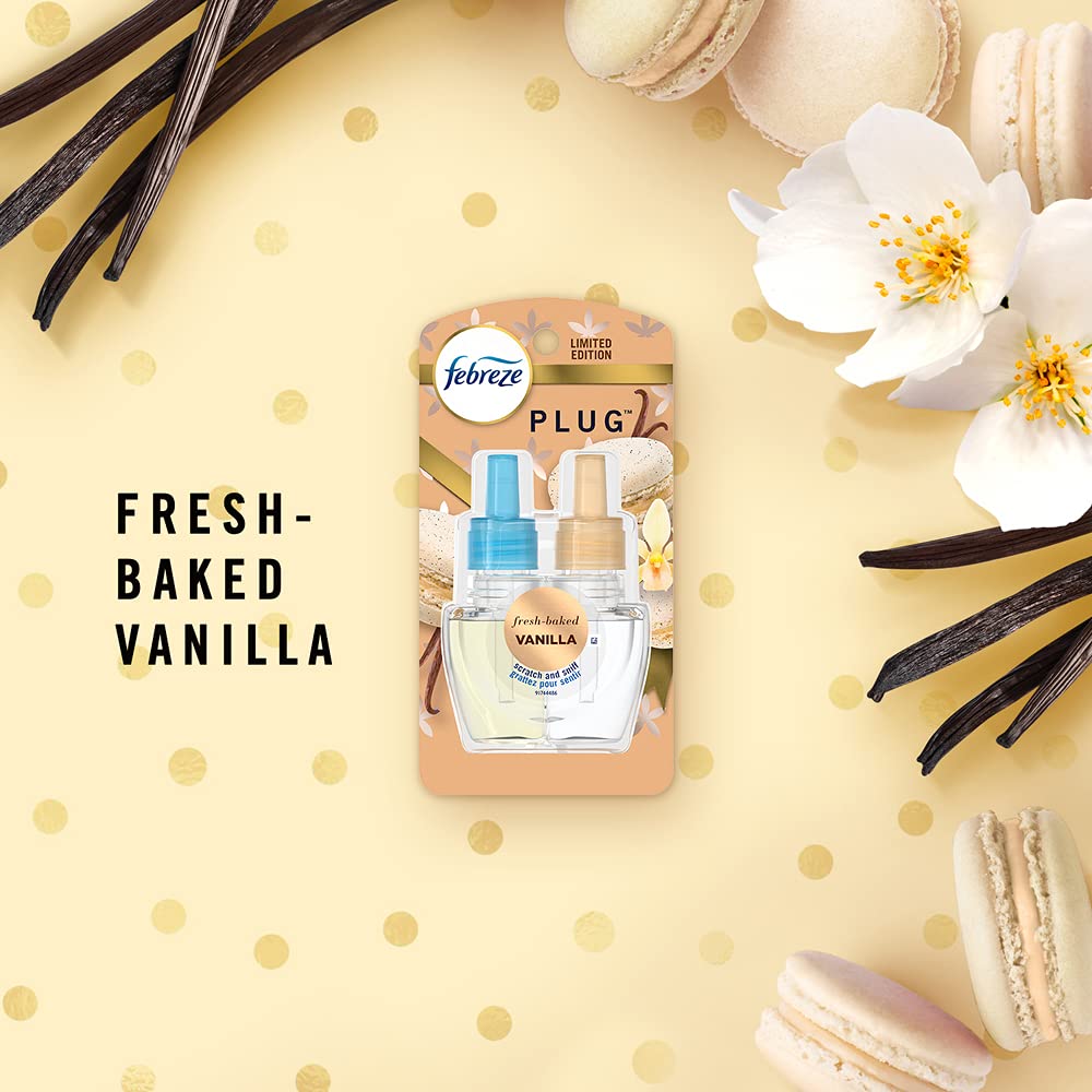Febreze Plug 2-Pack Fresh-Baked Vanilla Scented Oil Refill