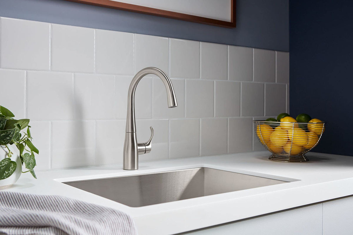 KOHLER K-22034-VS Simplice(R) Bar Sink Faucet, Vibrant Stainless