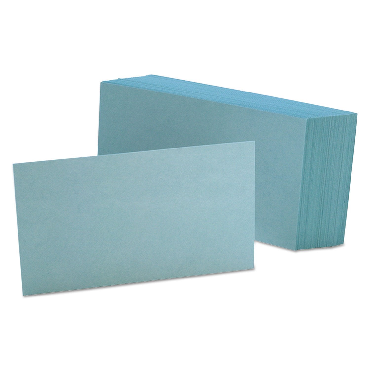 Oxford 7320BLU Unruled Index Cards, 3 x 5, Blue, 100/Pack