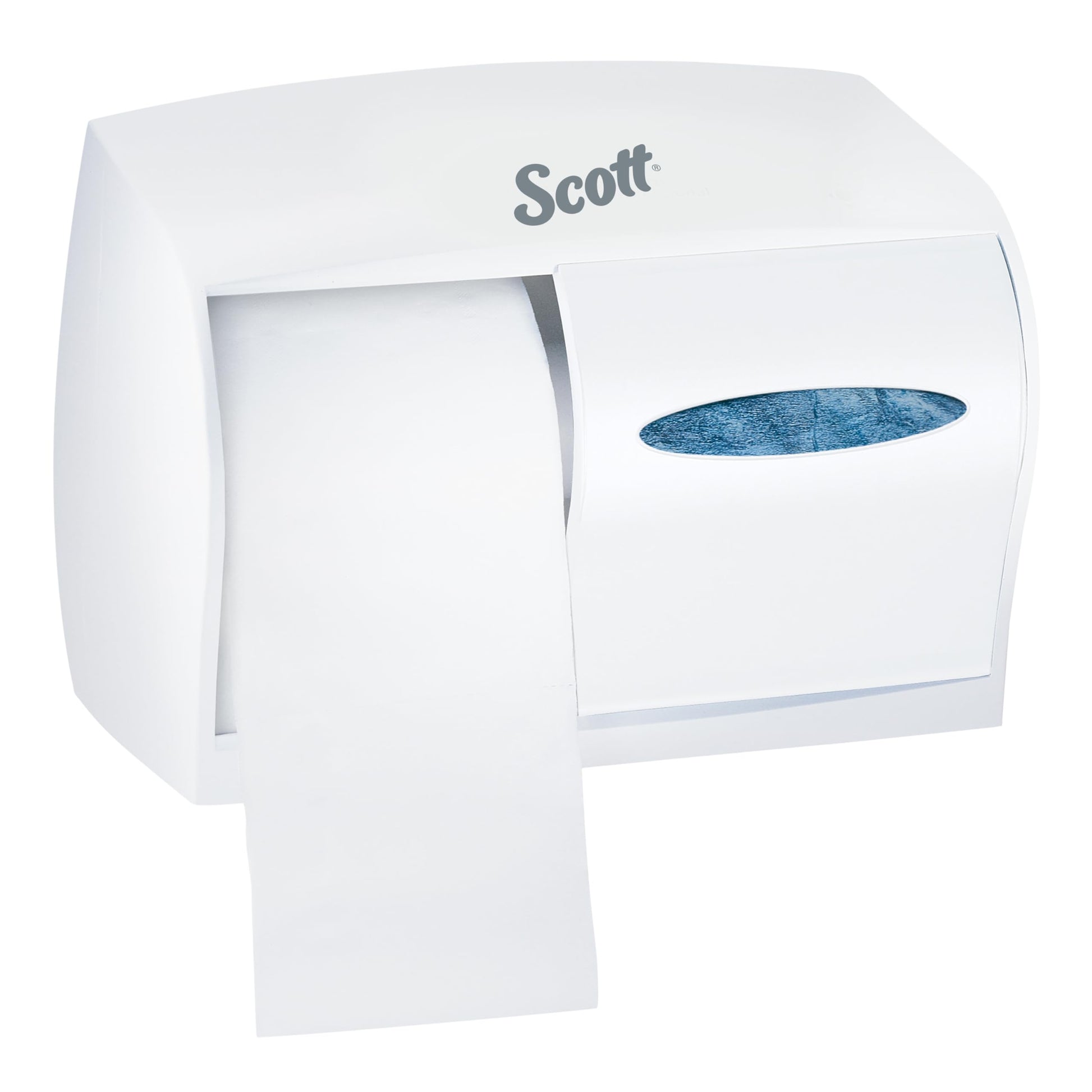 Kimberly-Clark Scott Essential Double Roll Coreless Toilet Paper Dispenser (09605),, Pearl White