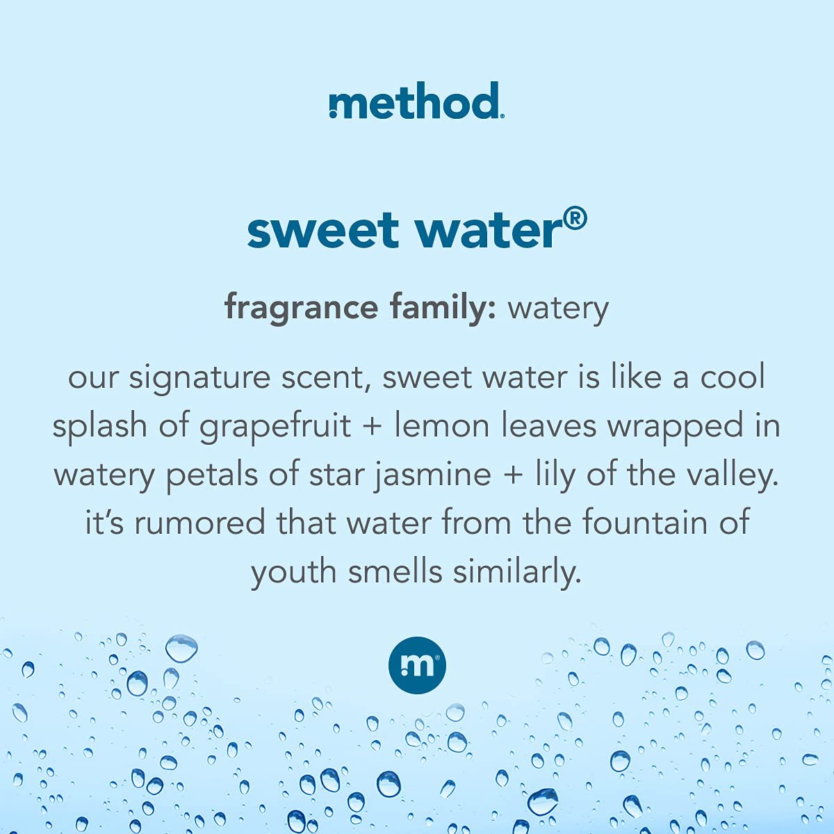 Method Foaming Hand Soap, Sweet Water, Paraben and Phthalate Free, Biodegradable Formula, 12 fl oz (Pack of 1)