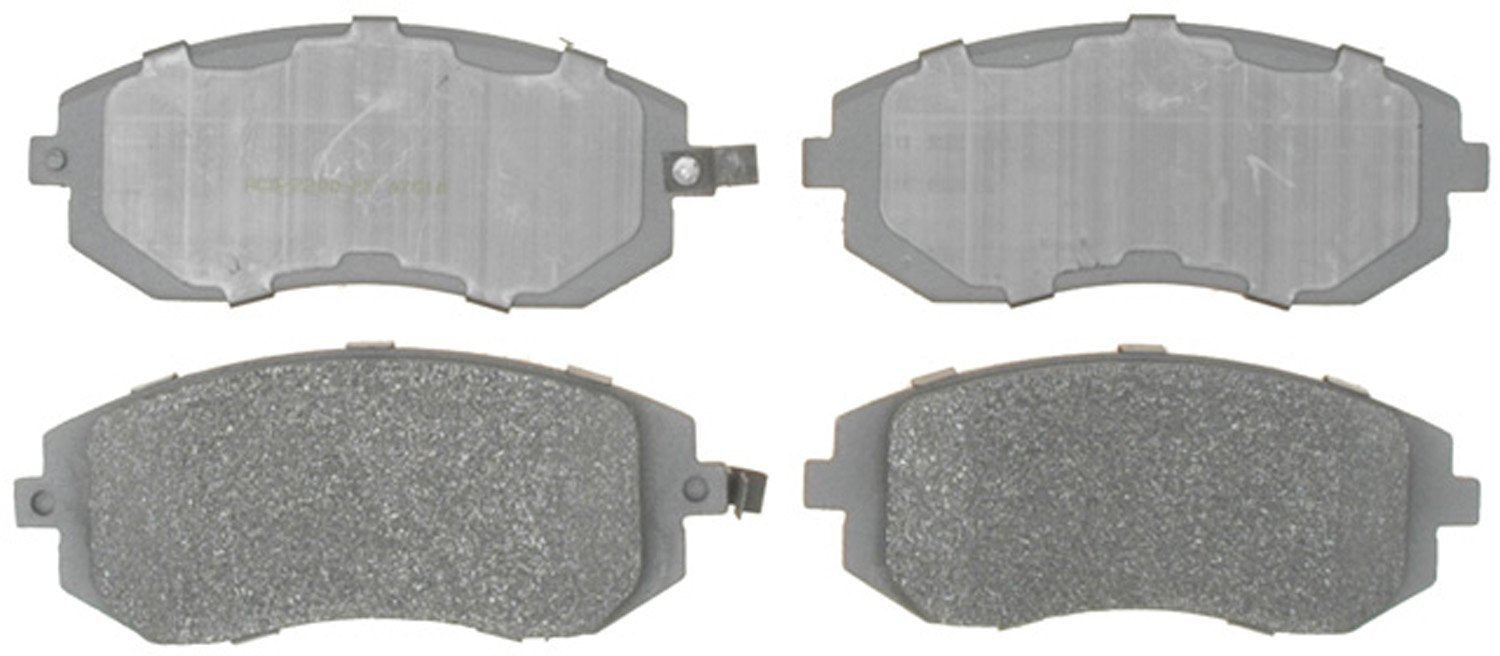 ACDelco Silver 14D929M Semi-Metallic Front Disc Brake Pad Set with Wear Sensor