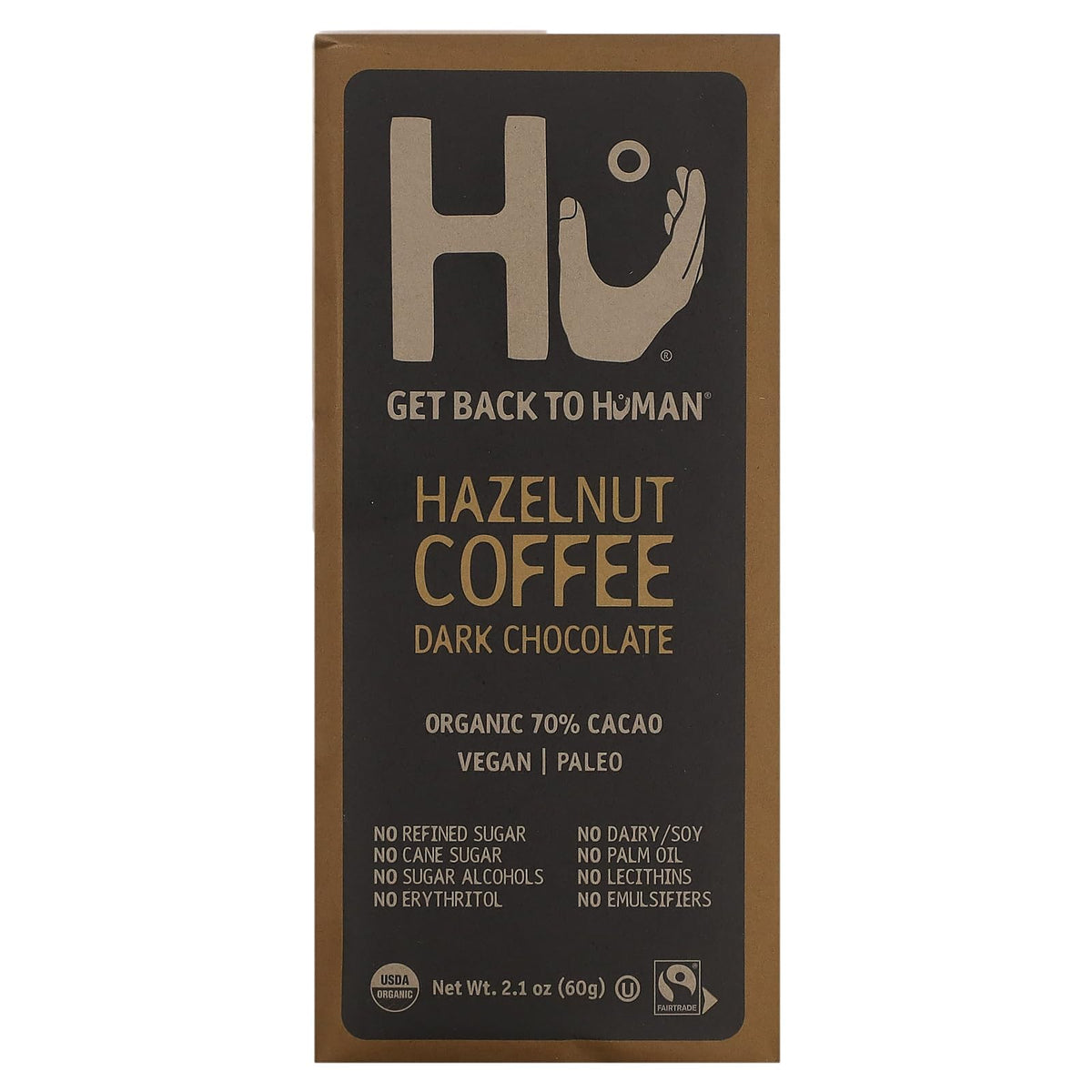 Hu Bar Choc Hazelnut Coffee 2.1 OZ