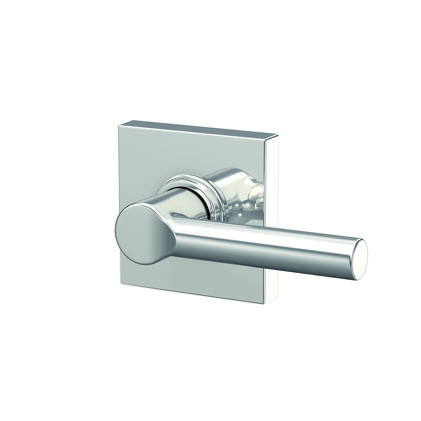 Schlage F10 BRW 625 COL Broadway Lever with Collins Trim Hall & Closet Passage Door Lock, Bright Chrome
