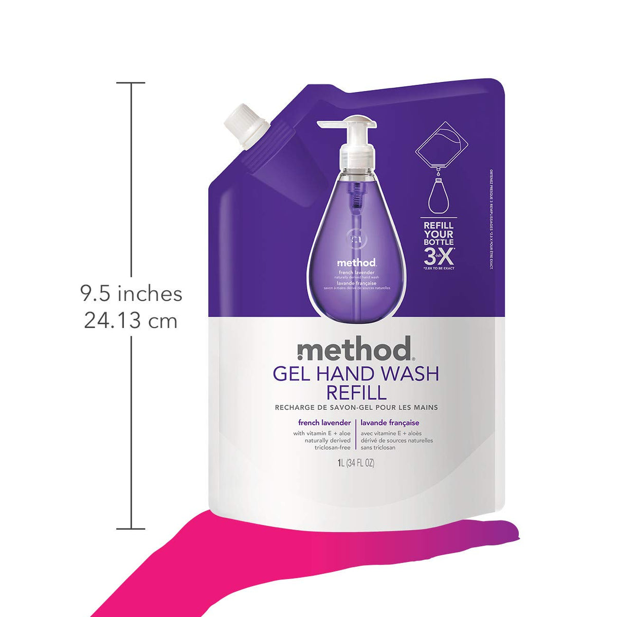 Method 716237100085 FBA_654, 34 fl. oz, Purple