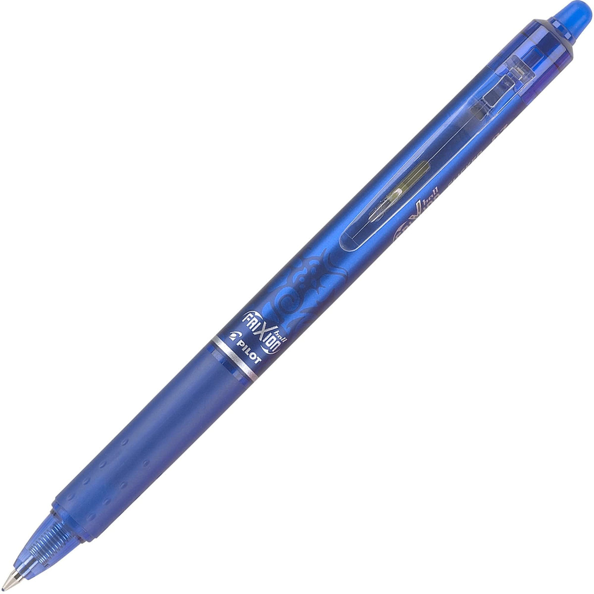 Pilot, FriXion Clicker Erasable Gel Pens, Fine Point 0.7 mm, Pack of 12, Blue