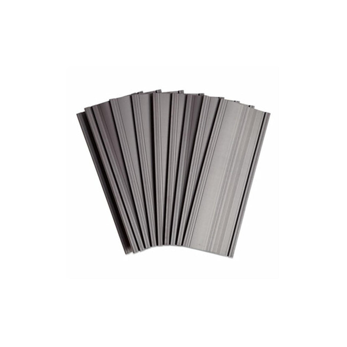 U Brands Magnetic Card Holders, 6" X 2", Black, 10 Pack