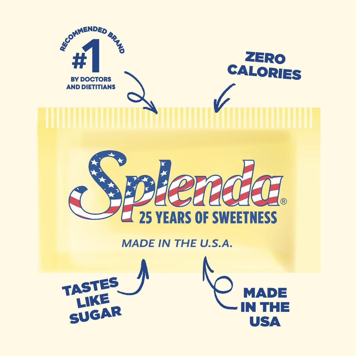 SPLENDA Zero Calorie Sweetener, 2000 Count Packets