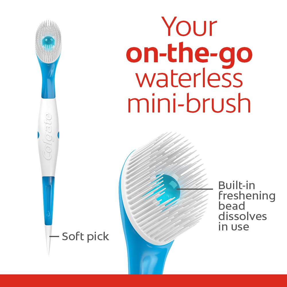Colgate Optic White Wisp Disposable Mini Toothbrush, Cool Mint 24 Count (Pack of 4)