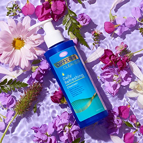 Differin Facial Cleanser by the Makers of Differin Gel, Daily Refreshing Face Wash, Gentle Skin Care for Acne Prone Sensitive Skin, 6 Oz