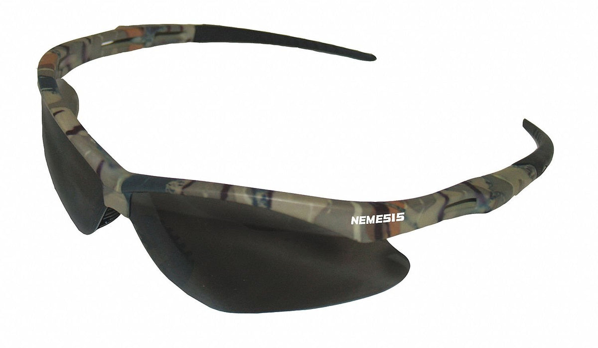 Jackson Safety 22609 V30 Nemesis Safety Glasses with Camo Frames, Standard, Gray