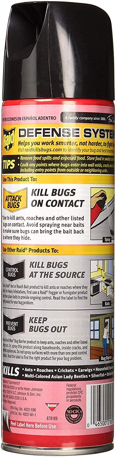 Raid Ant & Roach Spray Outdoor Fresh 17.50 oz (Pack of 6)