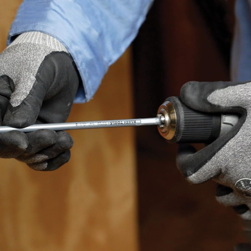 Klein Tools 53716 Flex Bit Auger, 3/8-Inch x 54-Inch Flexible Drill Bit for Pulling Wire Behind Walls