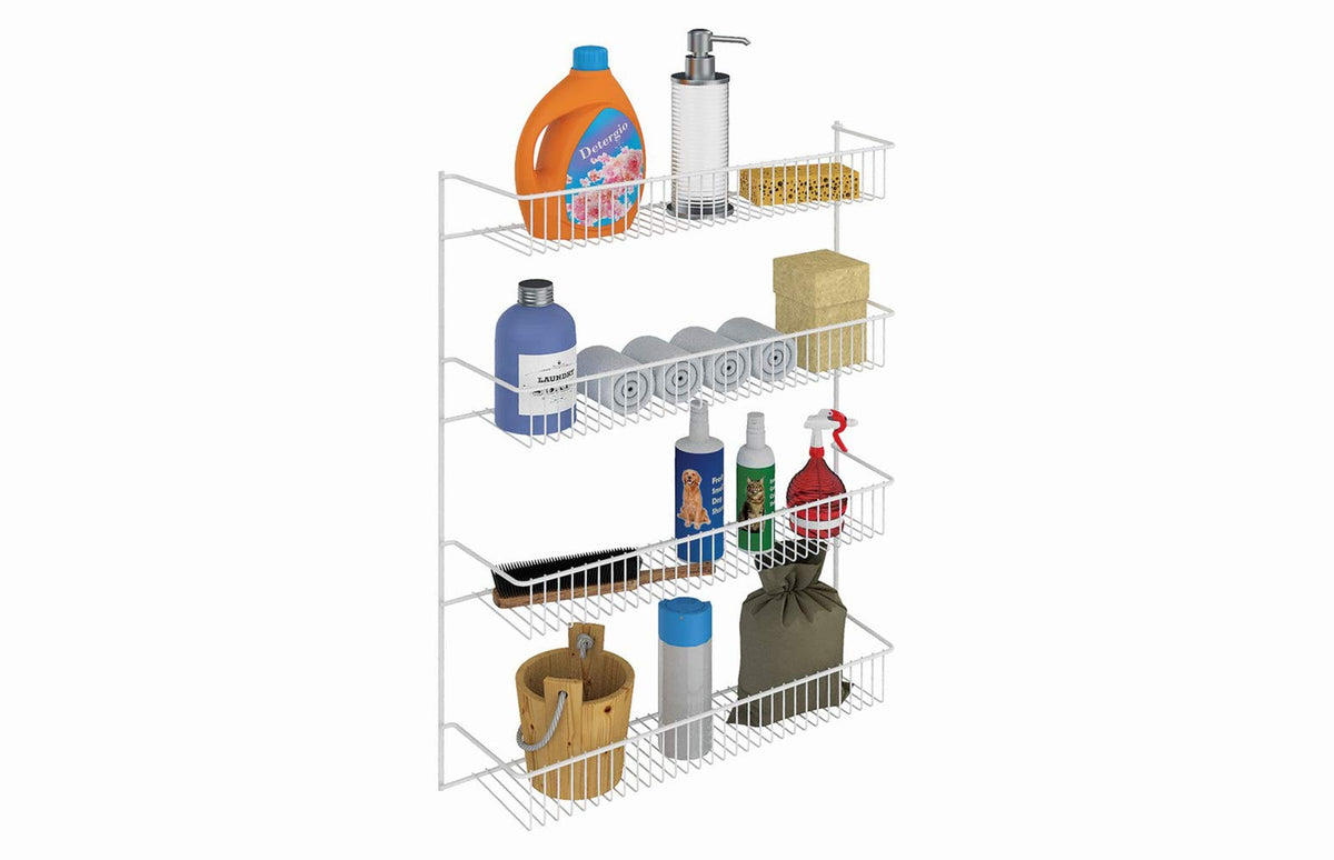 ClosetMaid 8033 4-Tier Wall Rack, 18-Inch Wide, White