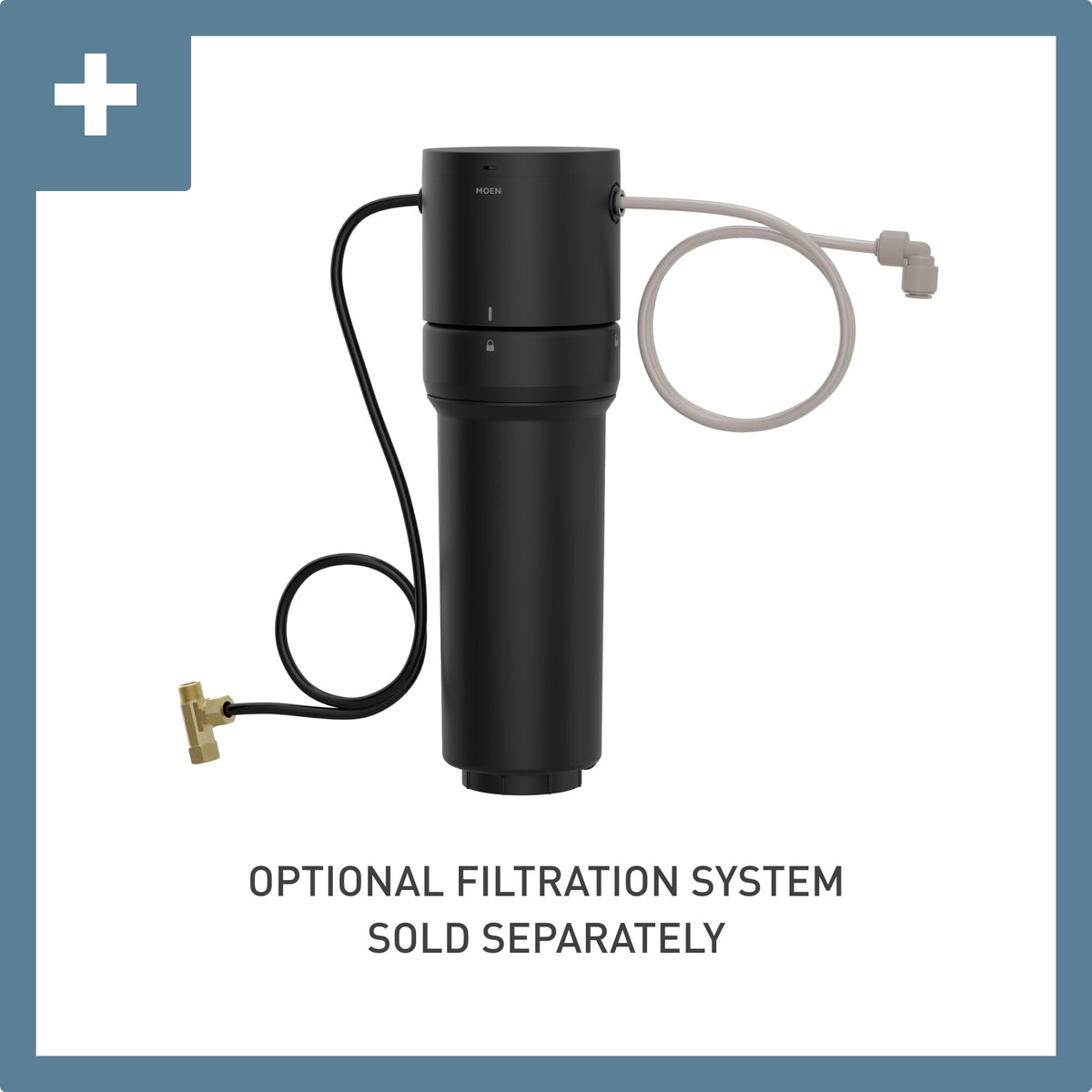 Moen S5520BG Sip Transitional Cold Water Kitchen Beverage Faucet with Optional Filtration System, Brushed Gold