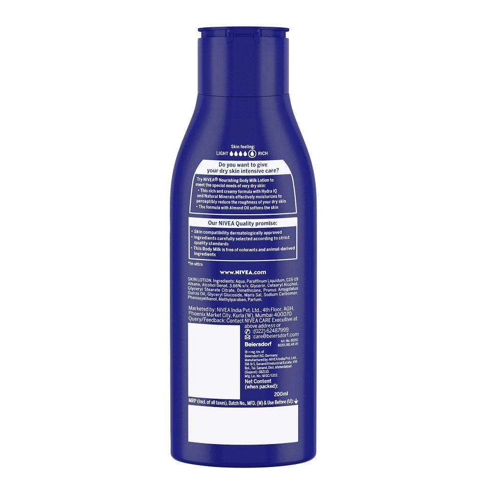 Nivea Nourishing Lotion Body Milk, 200ml