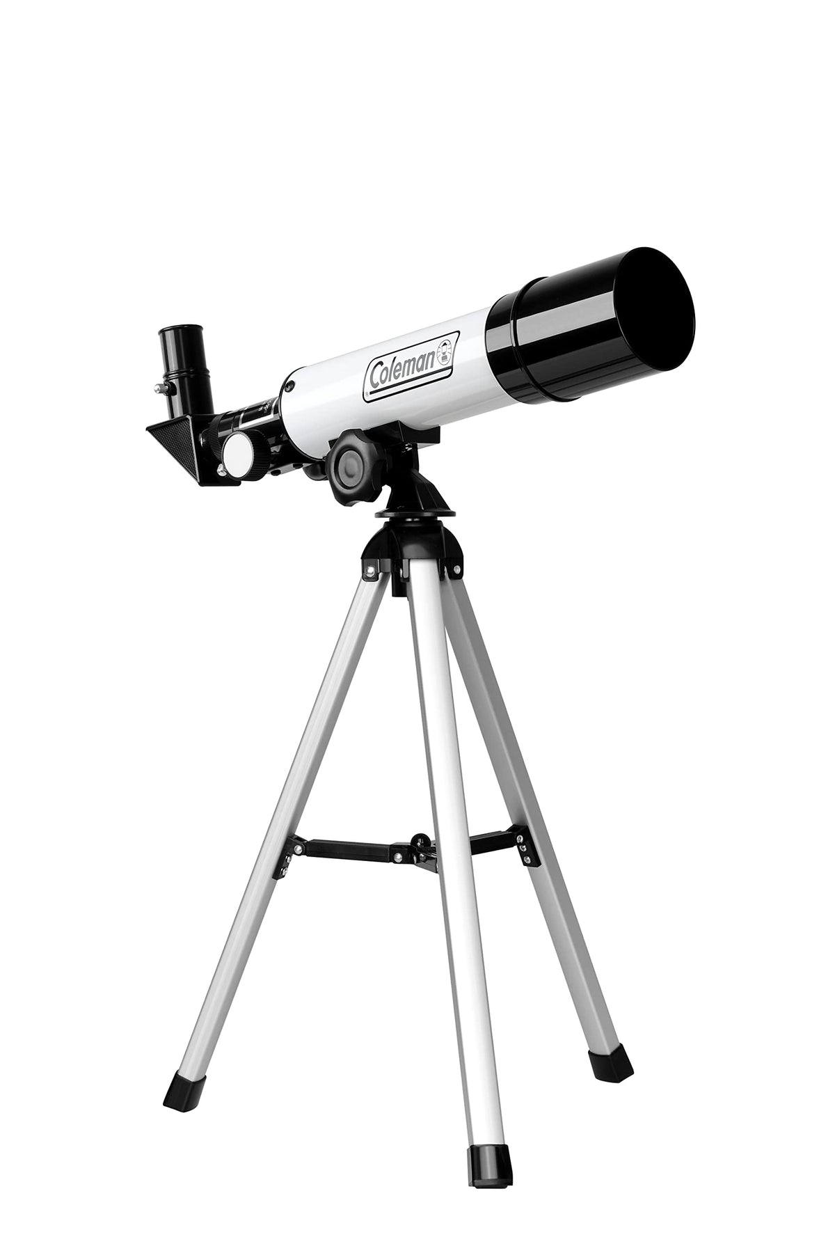 Coleman 360x50 Refractor Telescope Kit with Heavy-Duty Carrying Case, C36050 - Elegant White