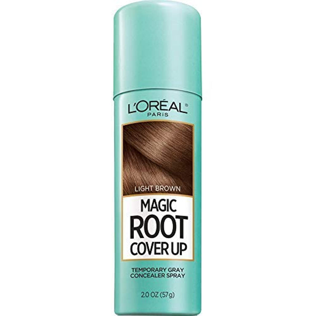 L'Oreal Paris Magic Root Cover Up Gray Concealer Spray Medium Brown and Light Brown, 2 Oz