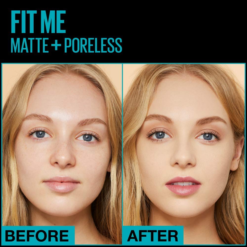 Maybelline New York Fit Me Matte + Poreless Liquid Foundation, Pouch Format, 112 Natural Ivory, 1.3 Ounce