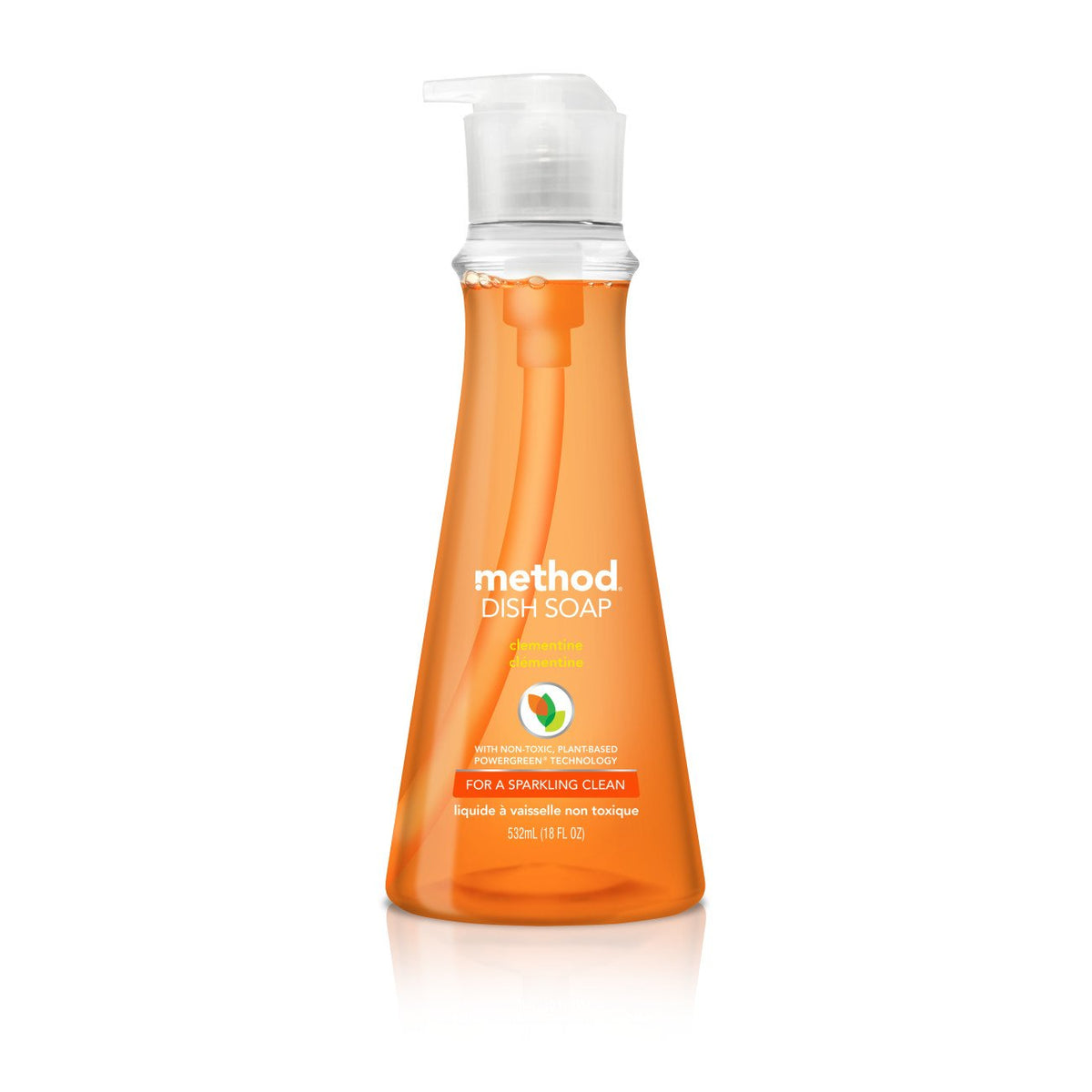Method Dish Soap, Clementine, 18 Fl. Oz (Pack of 6)