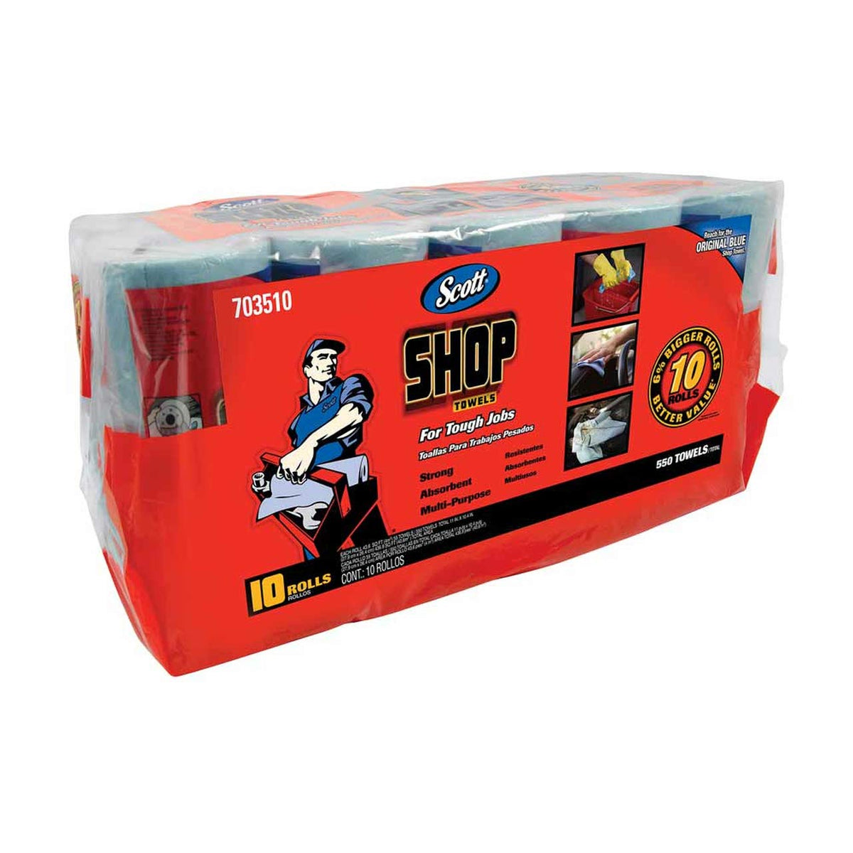 Scott Products Box, Blue Shop Towels