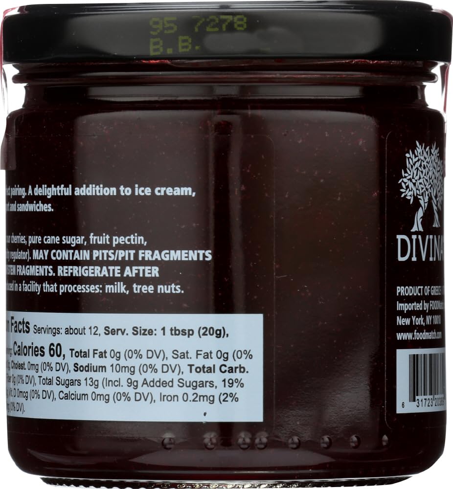 Divina Sour Cherry Spread, 9 Oz. (Case of 12)