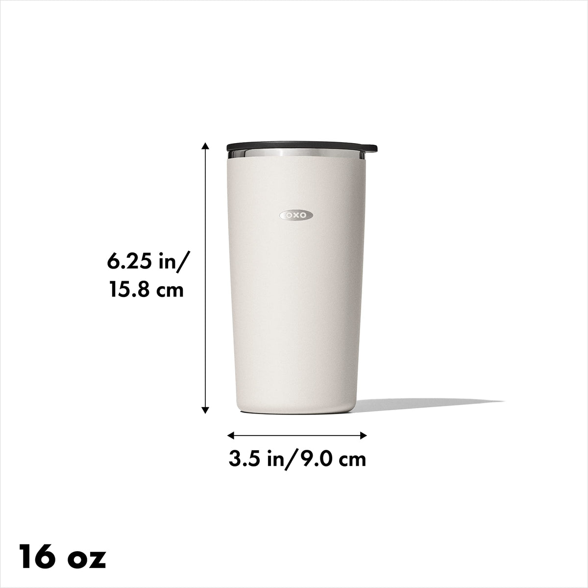 OXO Strive 16oz Insulated Tumbler with Sliding Lid - Quartz