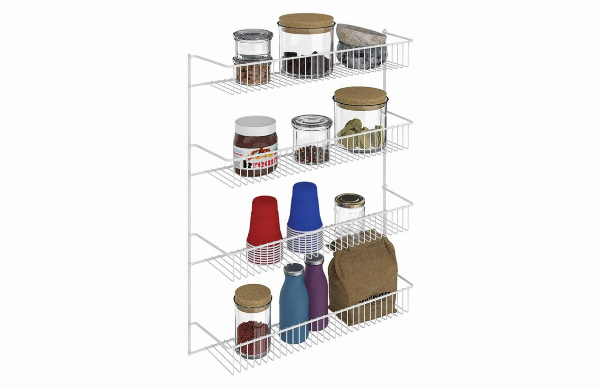 ClosetMaid 8033 4-Tier Wall Rack, 18-Inch Wide, White