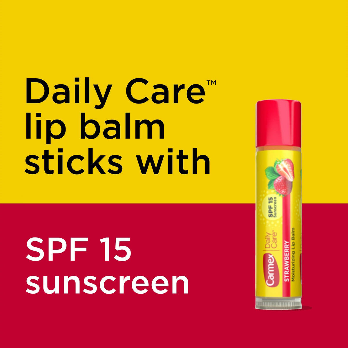 Carmex Moisturizing Lip Balm 3 Tubes Assorted Flavor - Fresh Cherry, Strawberry, Wintergreen (6 Pack)