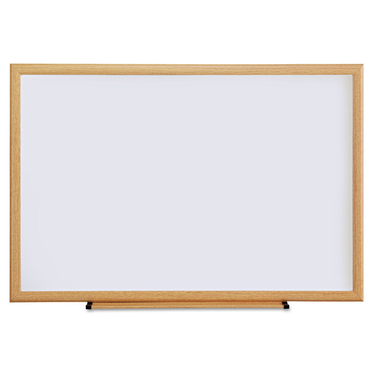 Universal Dry Erase Board, Melamine, 36 x 24, Oak Frame (UNV43619)