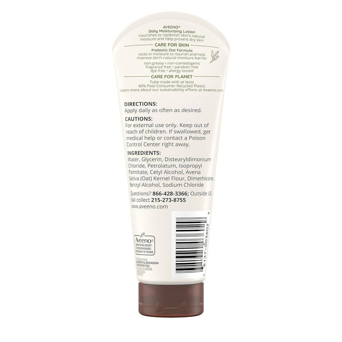Aveeno Daily Moisturizing Lotion, 2.5 Fl Oz (Pack of 3)