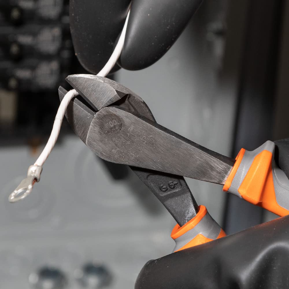 Klein Tools 9416R 1000V Insulated Plier and Wire Stripper Tool Kit, Made in USA, Side-Cutter, Diagonal-Cutter and Wire Stripper, 3-Piece