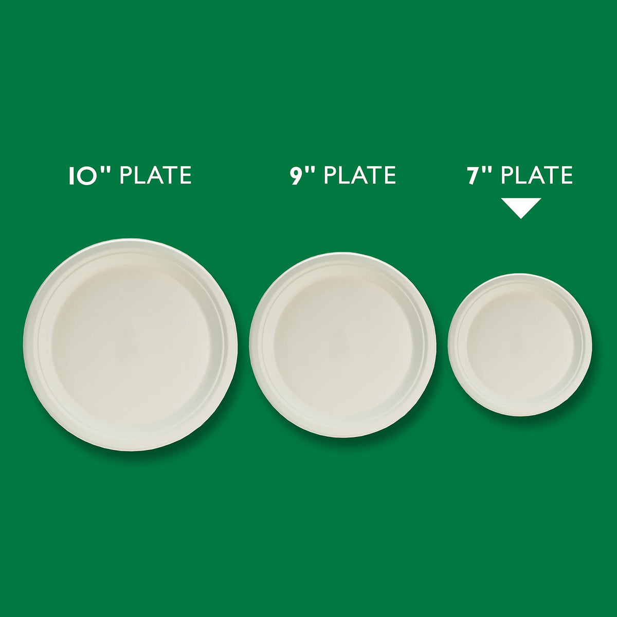 Hefty ECOSAVE 100% Compostable Paper Plates, 6-3/4 Inch, 30 Count
