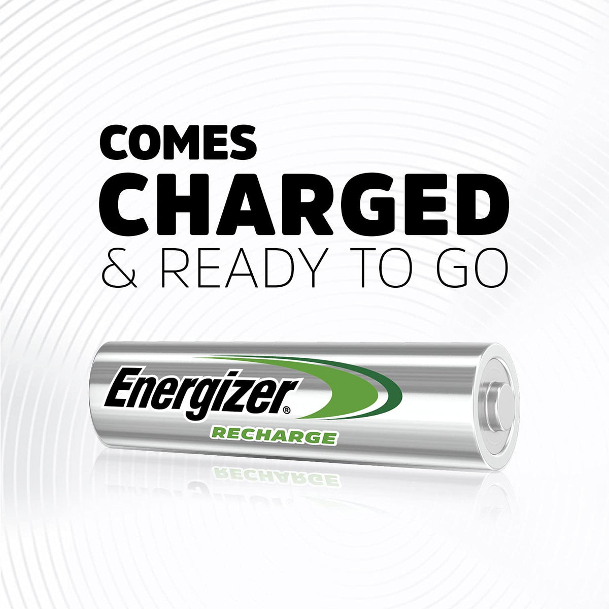 Energizer Rechargeable AA Batteries, Recharge Universal AA Battery Pre-Charged, 4 Count