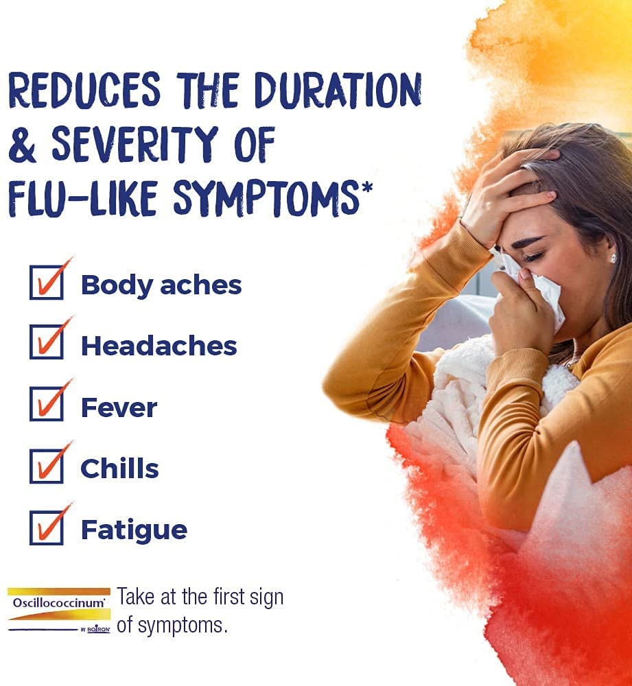 Boiron - Oscillococcinum Quick-Dissolving Pellets for Flu-Like Symptoms - 6 Dose(s)