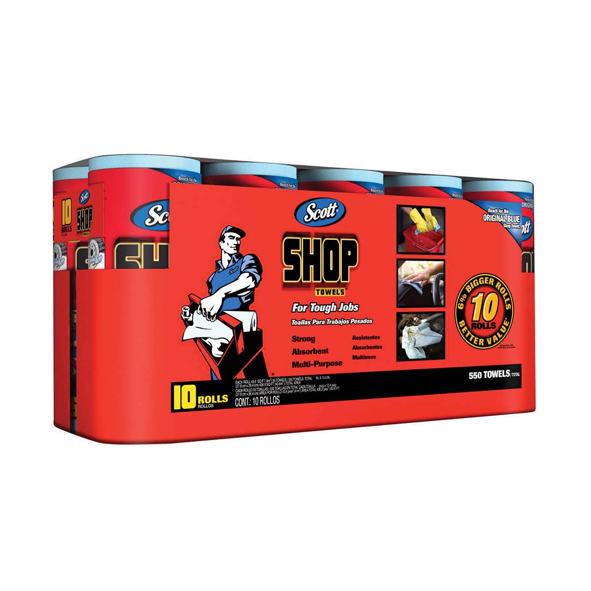 Scott Products Box, Blue Shop Towels