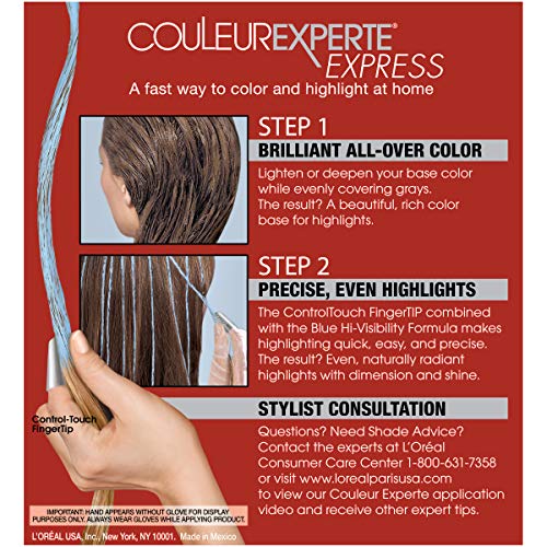 L'Oreal Paris Couleur Experte 2-Step Home Hair Color and Highlights Kit, French Ã‰clair