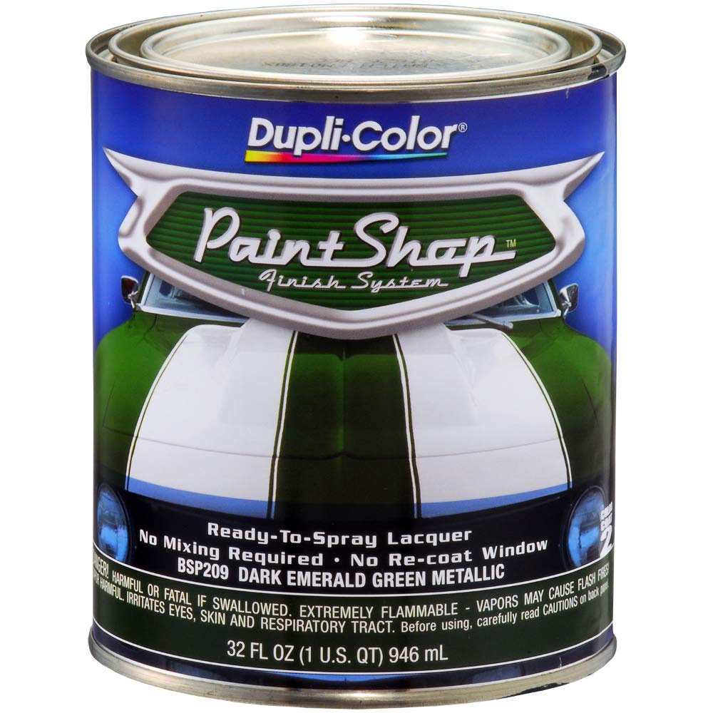 Dupli-Color BSP209 Paint Shop Finish System Base Coat – Dark Emerald Green Metallic - 32 oz. Automotive Paint